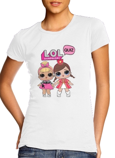 T-Shirt Manche courte cold rond femme Lol Surprise Dolls Cartoon