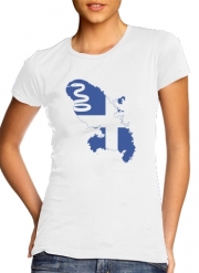 T-Shirt Manche courte cold rond femme Martinique Flag