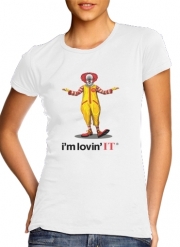 T-Shirt Manche courte cold rond femme Mcdonalds Im lovin it - Clown Horror