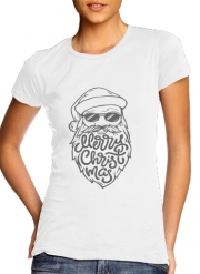 T-Shirt Manche courte cold rond femme Merry Christmas COOL