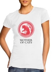 T-Shirt Manche courte cold rond femme Mother of cats