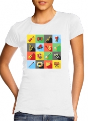 T-Shirt Manche courte cold rond femme Music Instruments Co