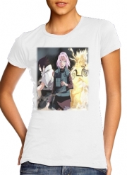 T-Shirt Manche courte cold rond femme Naruto Sakura Sasuke Team7