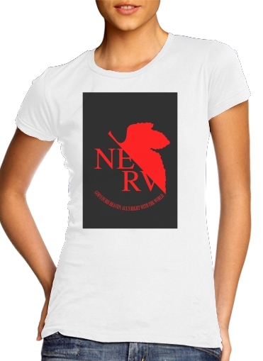 T-Shirt Manche courte cold rond femme Nerv Neon Genesis Evangelion