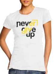 T-Shirt Manche courte cold rond femme Never Give Up
