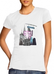 T-Shirt Manche courte cold rond femme New York City II [pink]