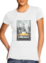 T-Shirt Manche courte cold rond femme Taxi Jaune Ville de New York City