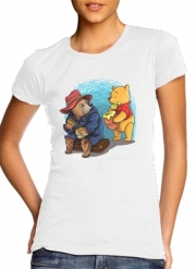 T-Shirt Manche courte cold rond femme Paddington x Winnie the pooh