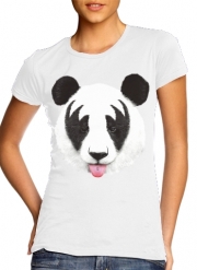 T-Shirt Manche courte cold rond femme Panda Punk