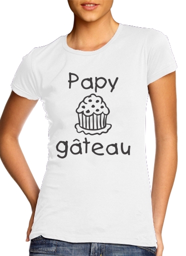 T-Shirt Manche courte cold rond femme Papy gâteau
