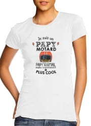 T-Shirt Manche courte cold rond femme Papy motard