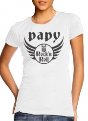 T-Shirt Manche courte cold rond femme Papy Rock N Roll