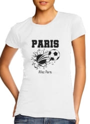 T-Shirt Manche courte cold rond femme Paris Maillot Football Domicile 2018
