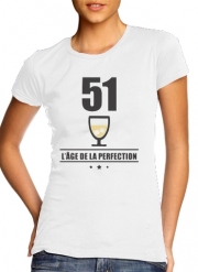 T-Shirt Manche courte cold rond femme Pastis 51 Age de la perfection