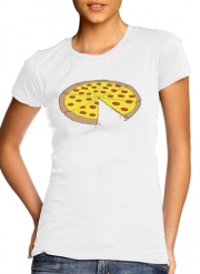 T-Shirt Manche courte cold rond femme Pizza Delicious