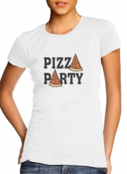 T-Shirt Manche courte cold rond femme Pizza Party
