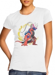 T-Shirt Manche courte cold rond femme Pokemon Ecarlate