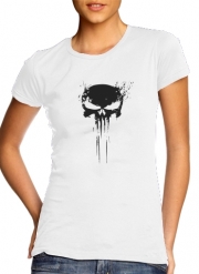 T-Shirt Manche courte cold rond femme Punisher Skull
