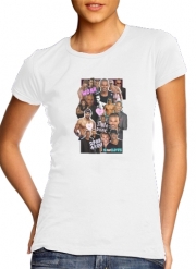 T-Shirt Manche courte cold rond femme Shemar Moore collage