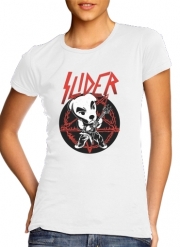 T-Shirt Manche courte cold rond femme Slider King Metal Animal Cross