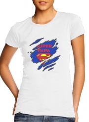 T-Shirt Manche courte cold rond femme Super PAPA