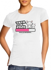 T-Shirt Manche courte cold rond femme Tata 2020 Cadeau Annonce naissance