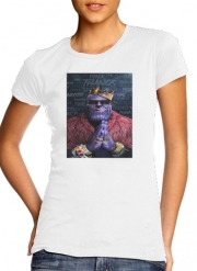 T-Shirt Manche courte cold rond femme Thanos mashup Notorious BIG