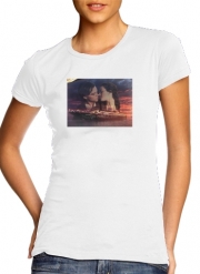 T-Shirt Manche courte cold rond femme Titanic Fanart Collage
