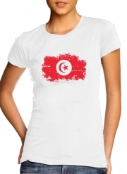 T-Shirt Manche courte cold rond femme Tunisia Fans