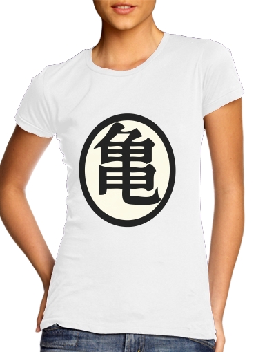 T-Shirt Manche courte cold rond femme Symbole des tortues