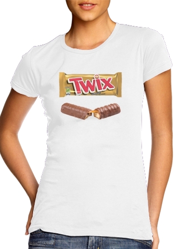 T-Shirt Manche courte cold rond femme Twix Chocolate
