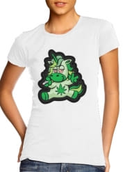 T-Shirt Manche courte cold rond femme Unicorn weed