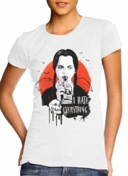 T-Shirt Manche courte cold rond femme Mercredi Addams have everything