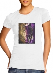 T-Shirt Manche courte cold rond femme Wolf Dreamcatcher
