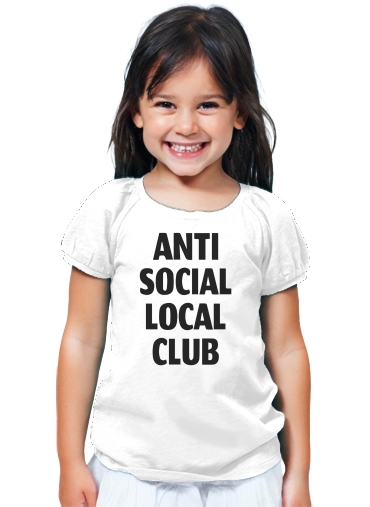 T-Shirt Fille Anti Social Local Club Member