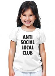 T-Shirt Fille Anti Social Local Club Member
