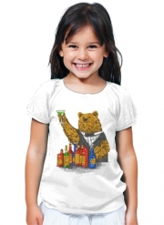 T-Shirt Fille Bartender Bear