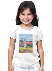 T-Shirt Fille Baseball Painting