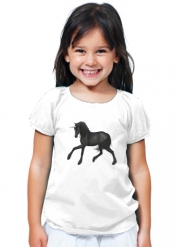 T-Shirt Fille Black Unicorn
