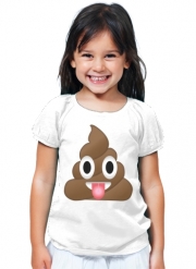 T-Shirt Fille Caca Emoji