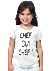 T-Shirt Fille Chef Oui Chef humour