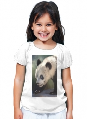 T-Shirt Fille Cute panda bear baby