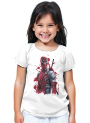 T-Shirt Fille Deadpool Painting