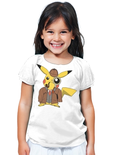 T-Shirt Fille Detective Pikachu x Sherlock