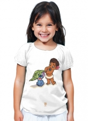 T-Shirt Fille Disney Hangover Moana and Stich