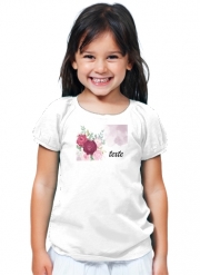 T-Shirt Fille Logo Fleuriste avec texte personnalisable