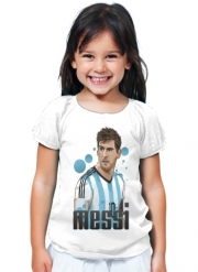 T-Shirt Fille Lionel Messi - Argentine