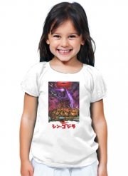 T-Shirt Fille Godzilla War Machine