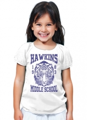 T-Shirt Fille Hawkins Middle School University