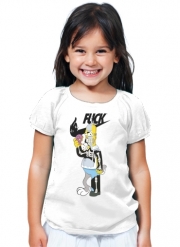 T-Shirt Fille Home Simpson Parodie X Bender Bugs Bunny Zobmie donuts